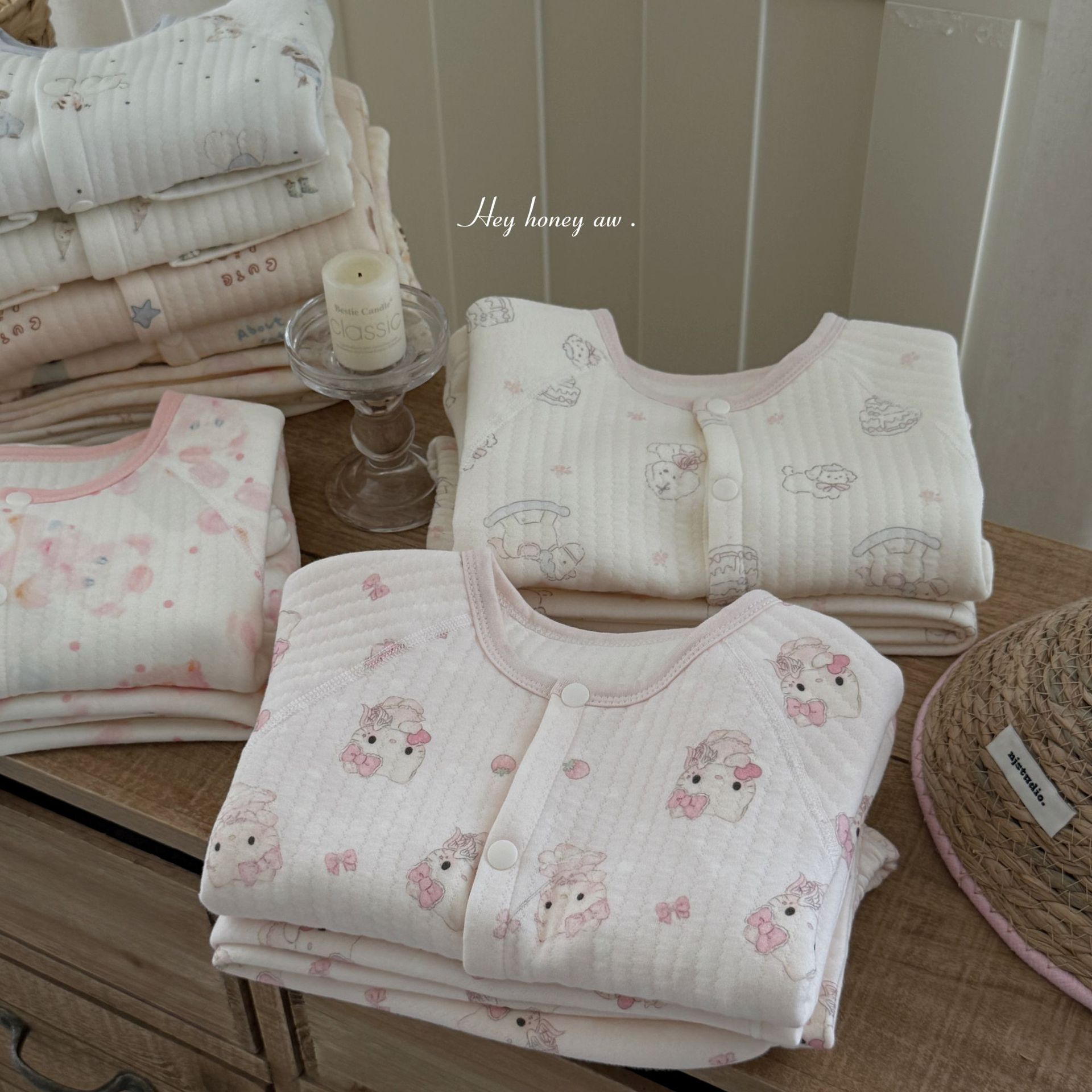Homewear Hey Honey cúc bấm cún lông xù