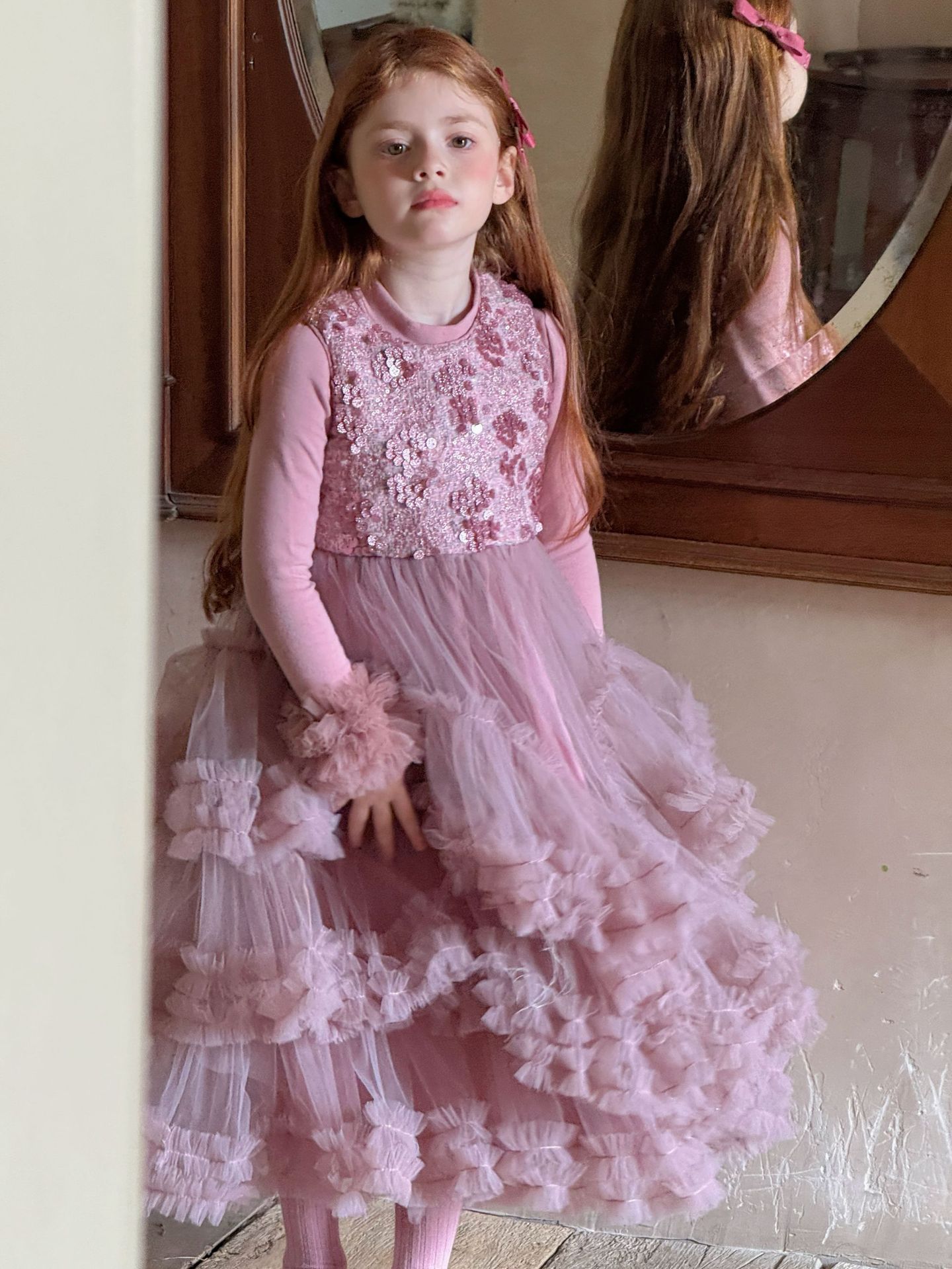 Đầm sequin tím Otaly