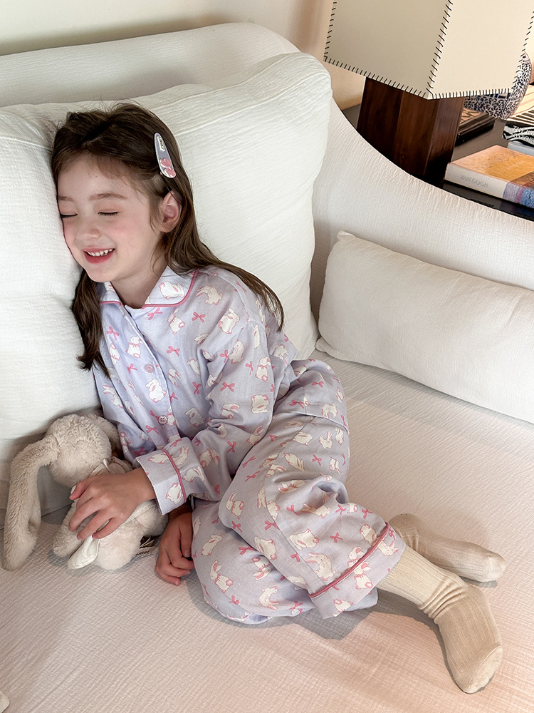 Homewear Pyjama Thỏ nơ hồng AMBB