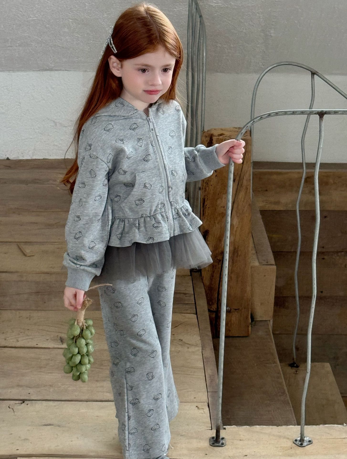Set kitty xám mix yếm tutu Otaly 5697