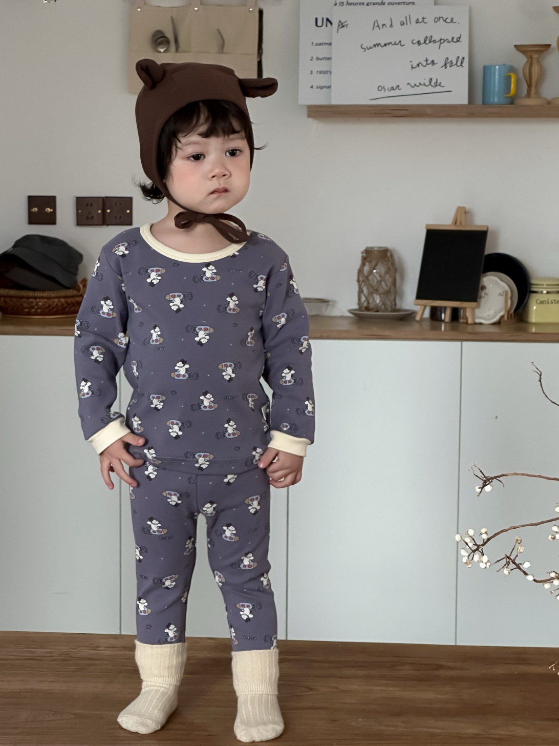 Bộ homewear TLK vũ trụ xanh