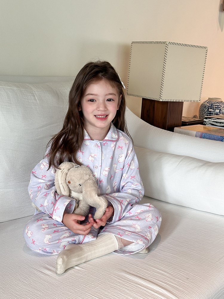 Homewear Pyjama Thỏ nơ hồng AMBB