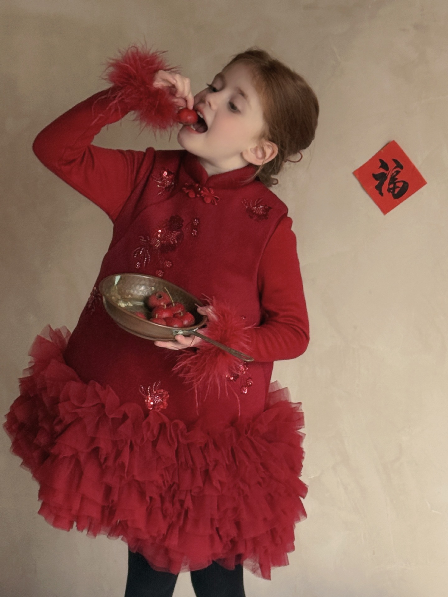 TTS - Đầm Chinese Otaly 5812 tutu đỏ
