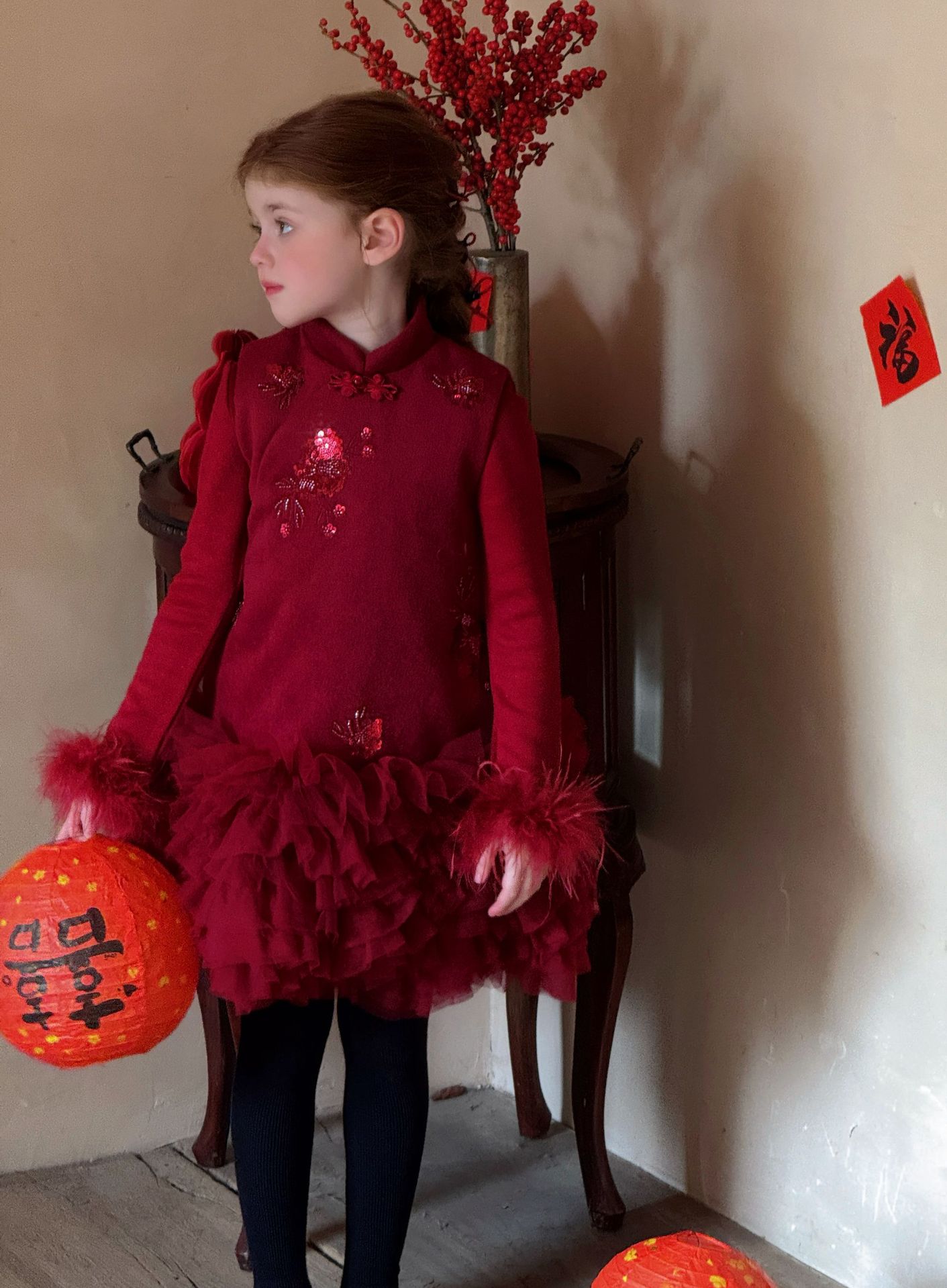 TTS - Đầm Chinese Otaly 5812 tutu đỏ