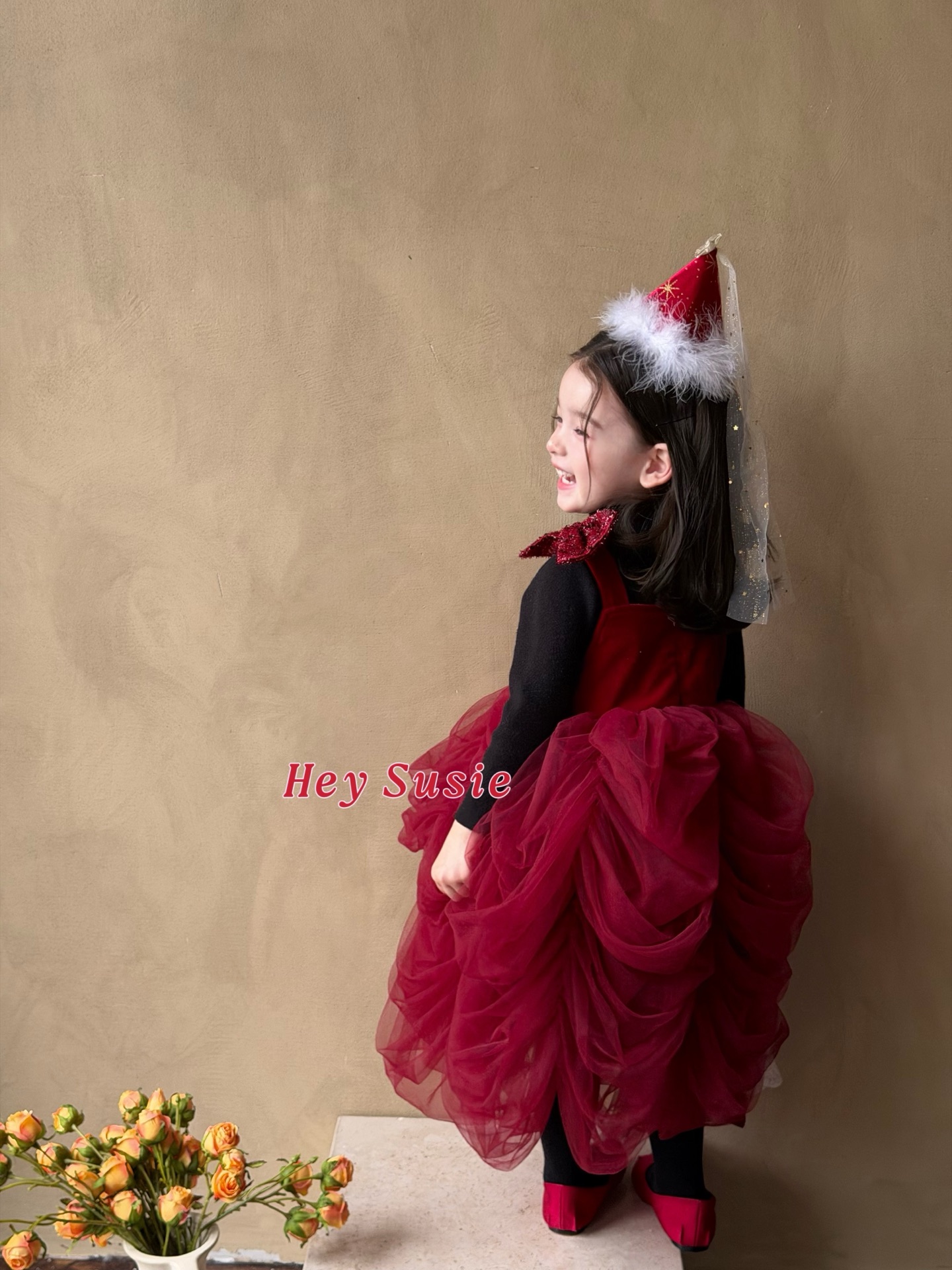 Đầm đỏ Tutu bồng b bồng bềnh Hey Susie