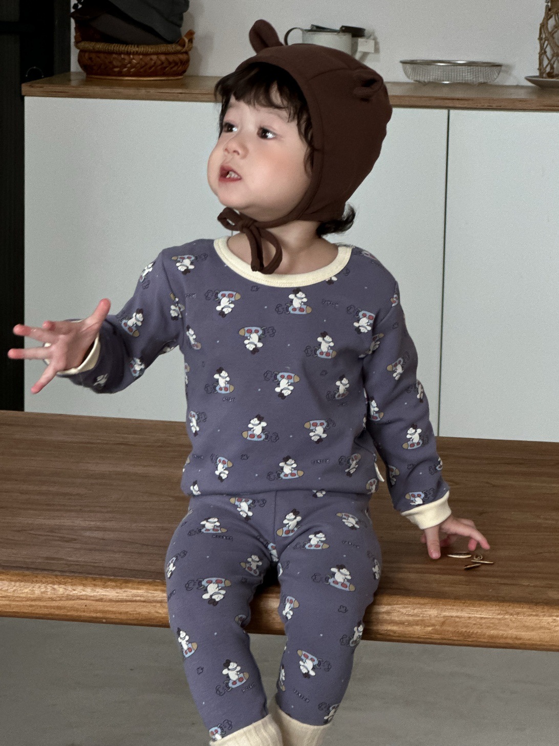 Bộ homewear TLK vũ trụ xanh