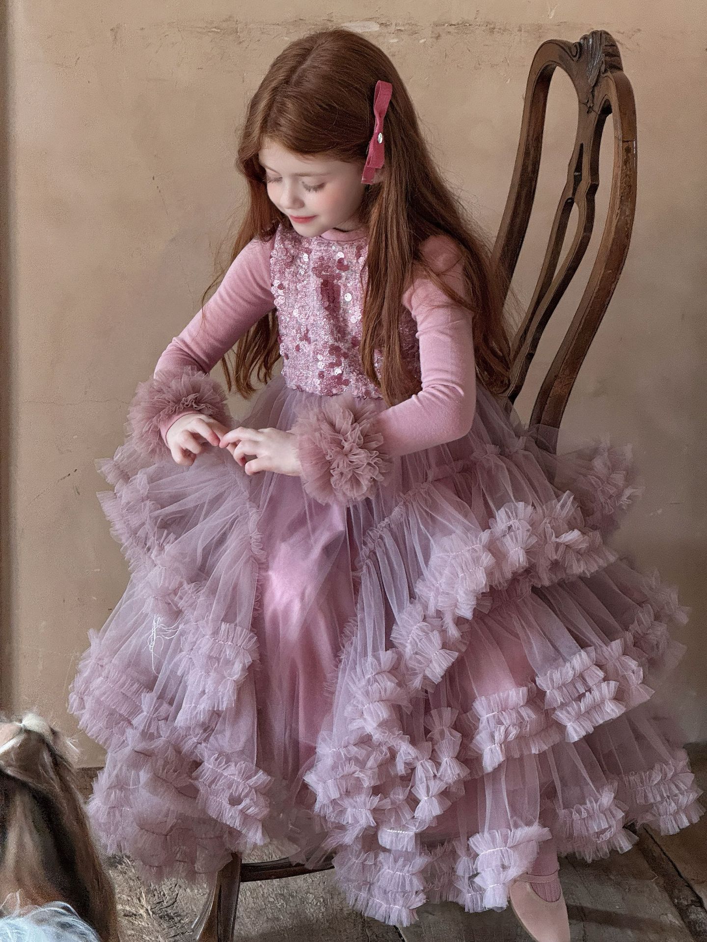 Đầm sequin tím Otaly