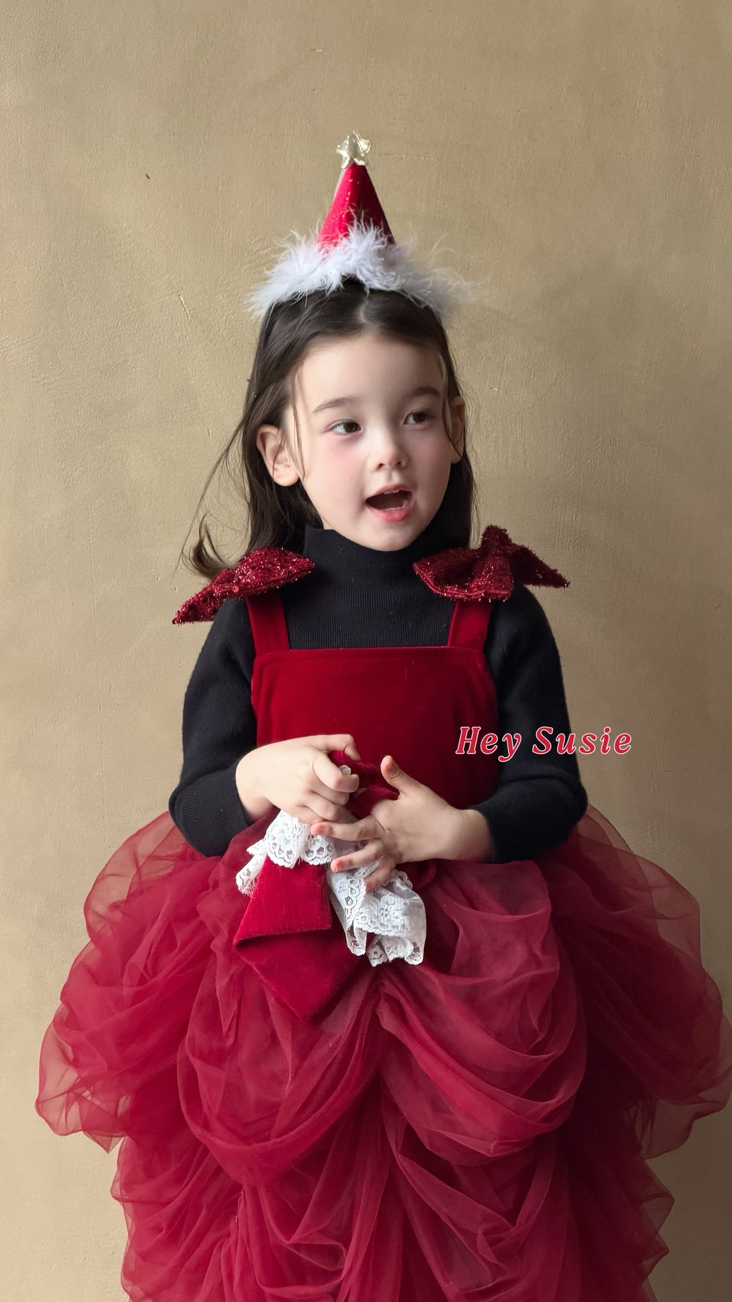 Đầm đỏ Tutu bồng b bồng bềnh Hey Susie