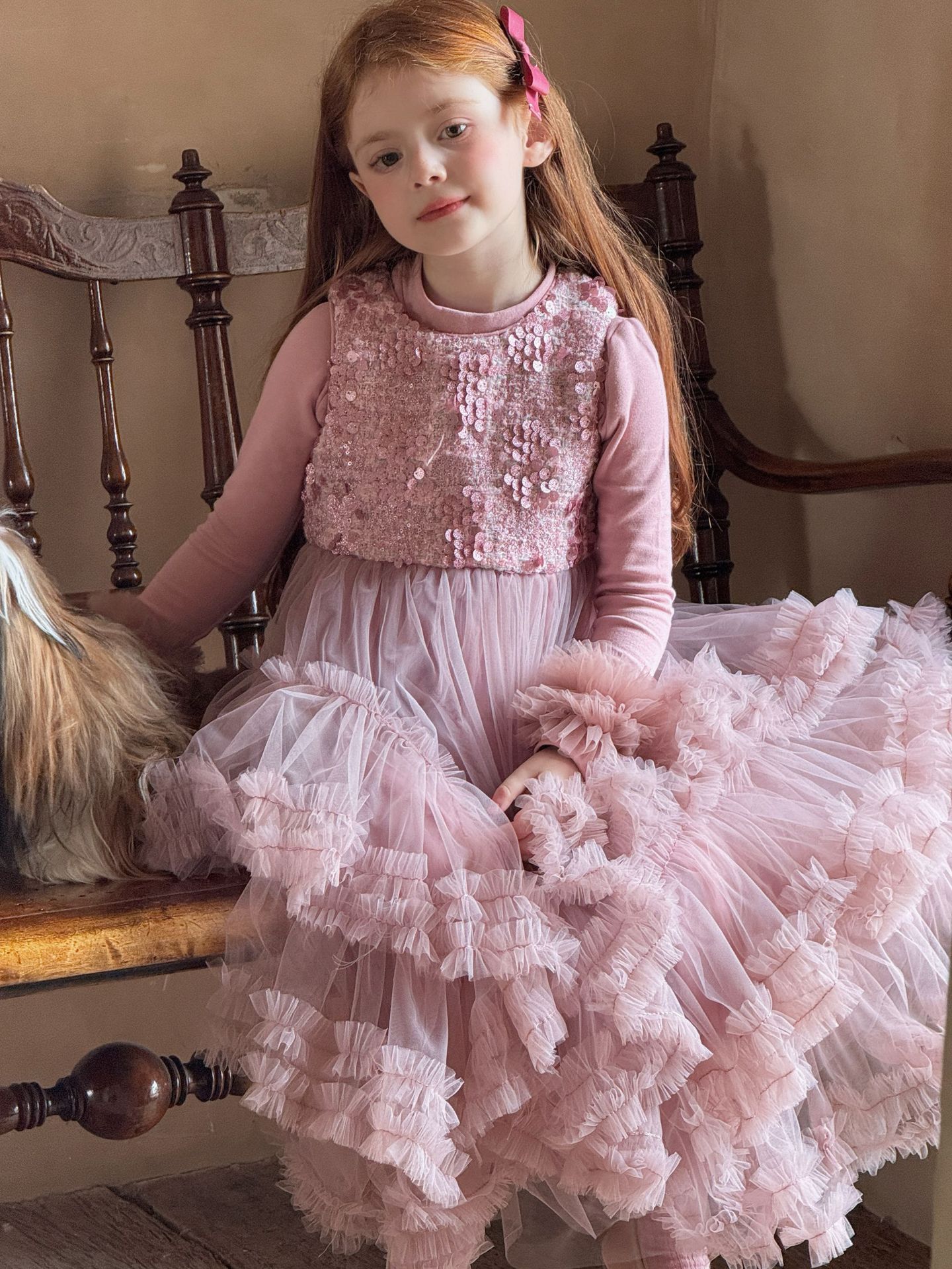 Đầm sequin tím Otaly 5768