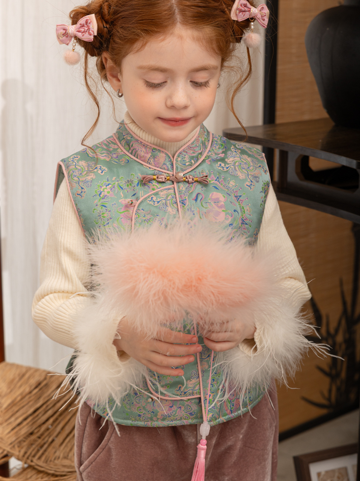 Áo len cream feathers 9800 SB50