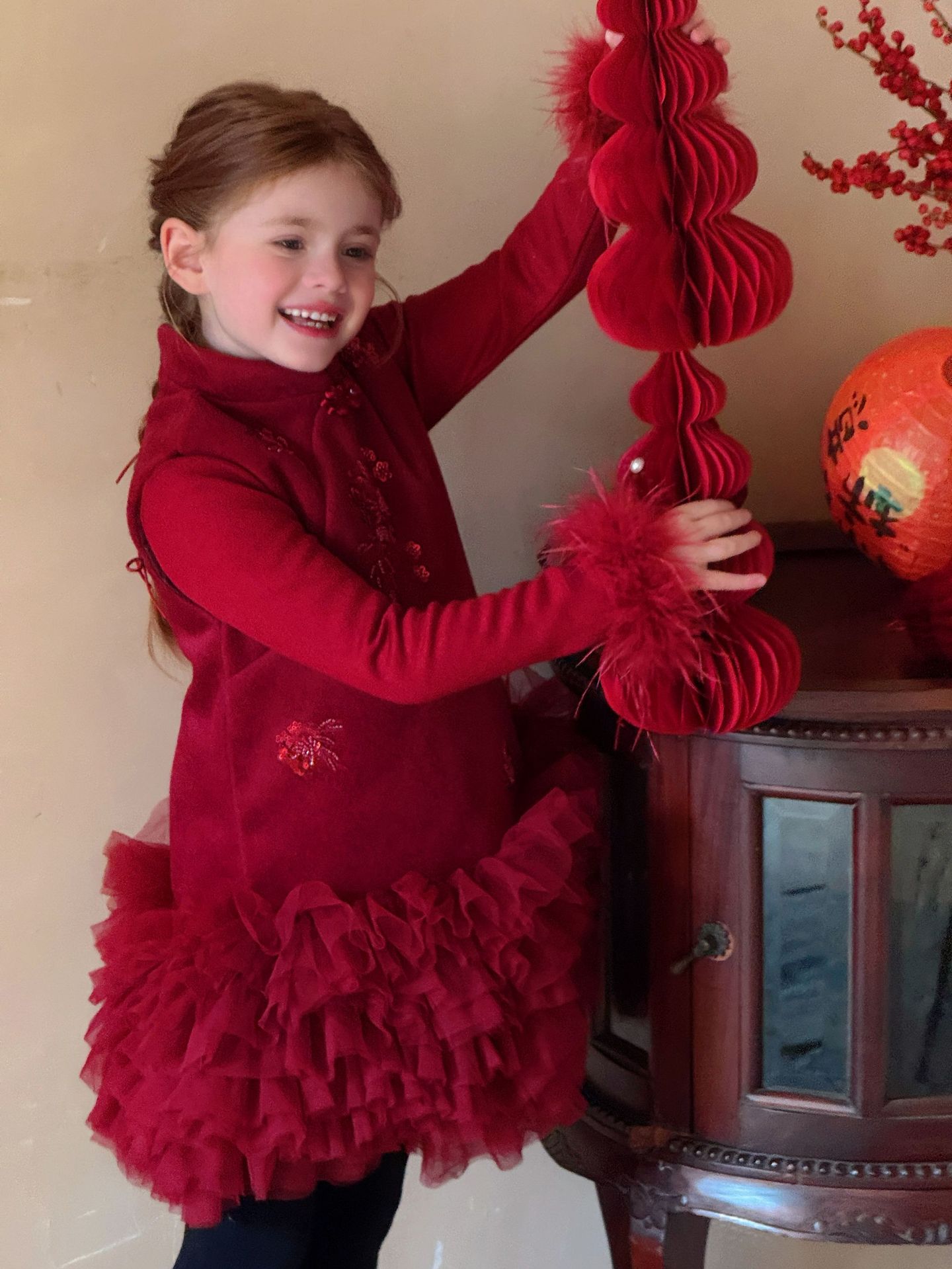 Đầm Chinese Otaly tutu đỏ