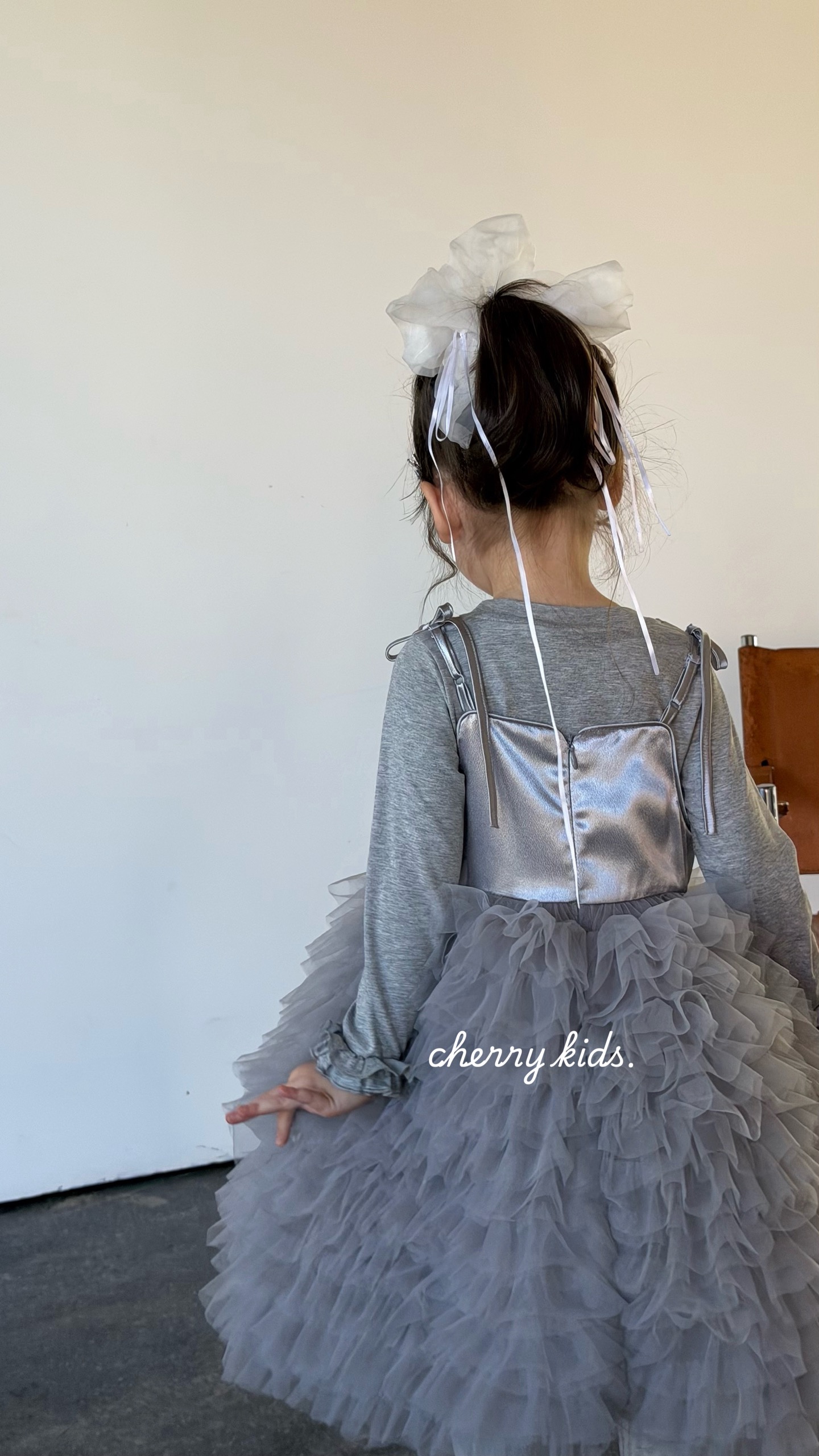 Cherry Kids - Đầm blink tutu xám