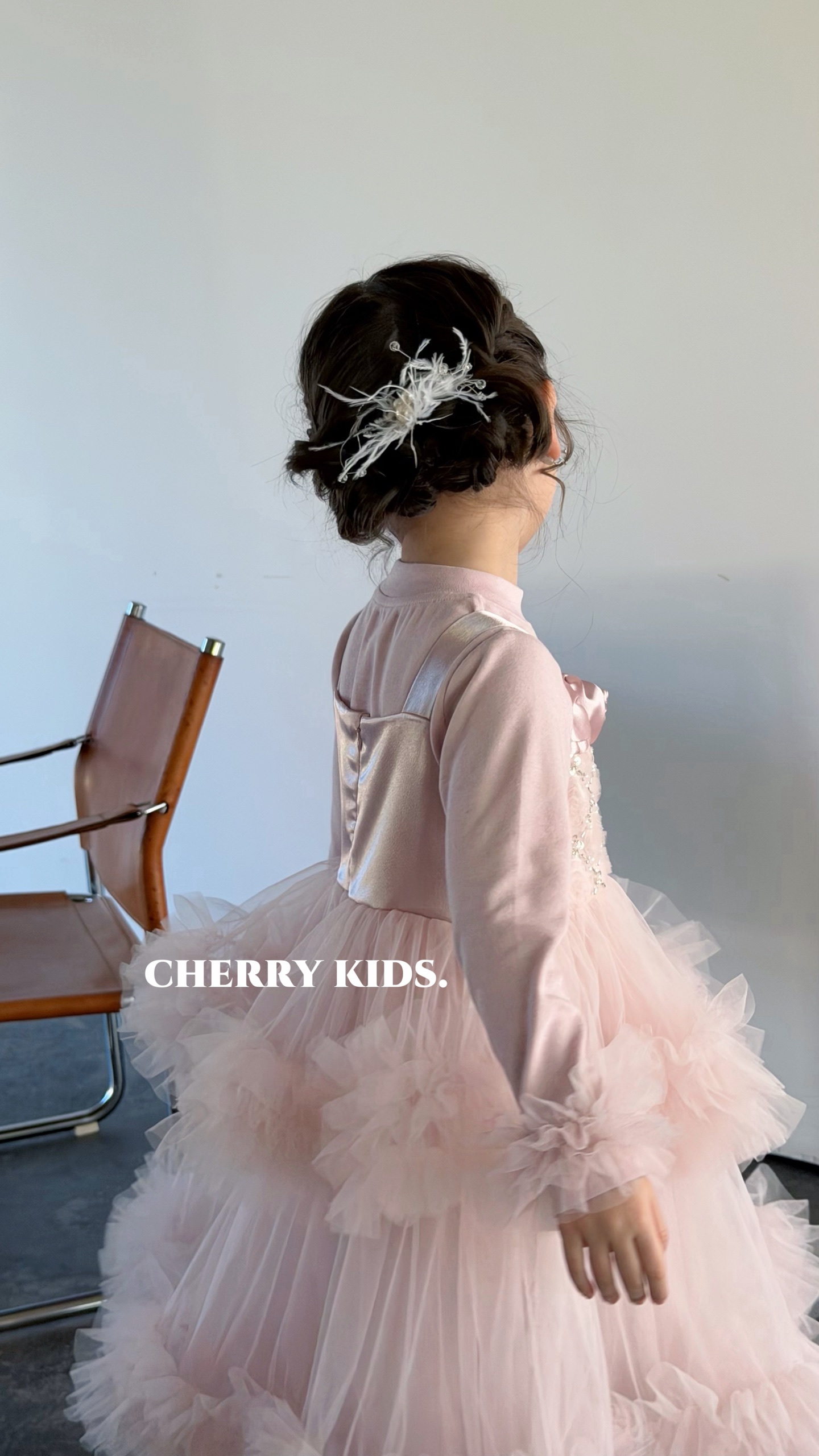 BTS Cherry Kids - Đầm hai dây pupple rose 7223