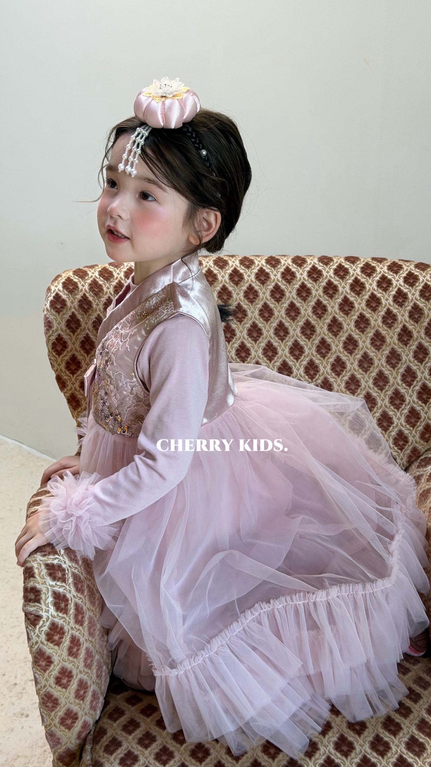 Cherry Kids - Đầm hồng Hanbok vibe
