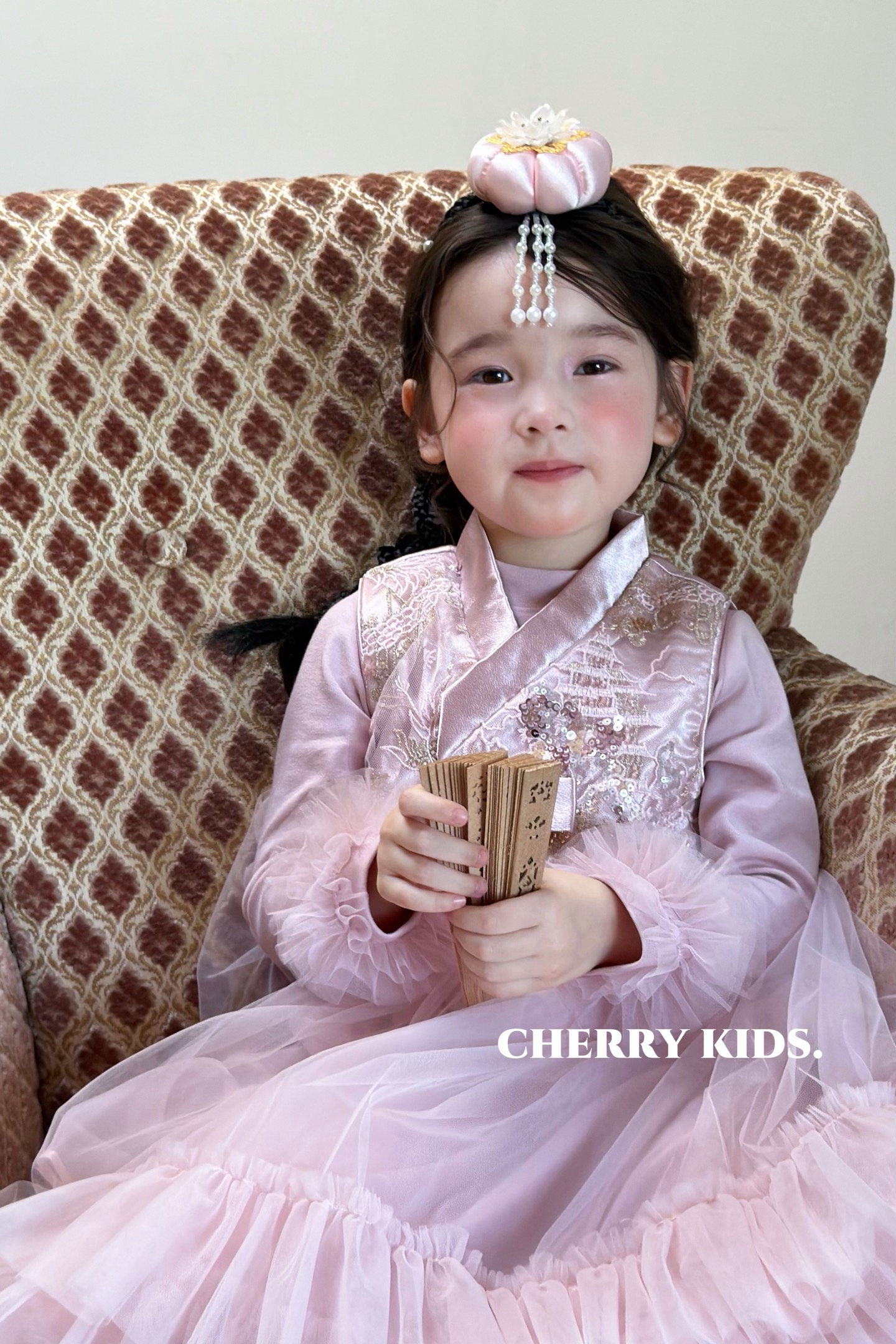 Cherry Kids - Đầm hồng Hanbok vibe