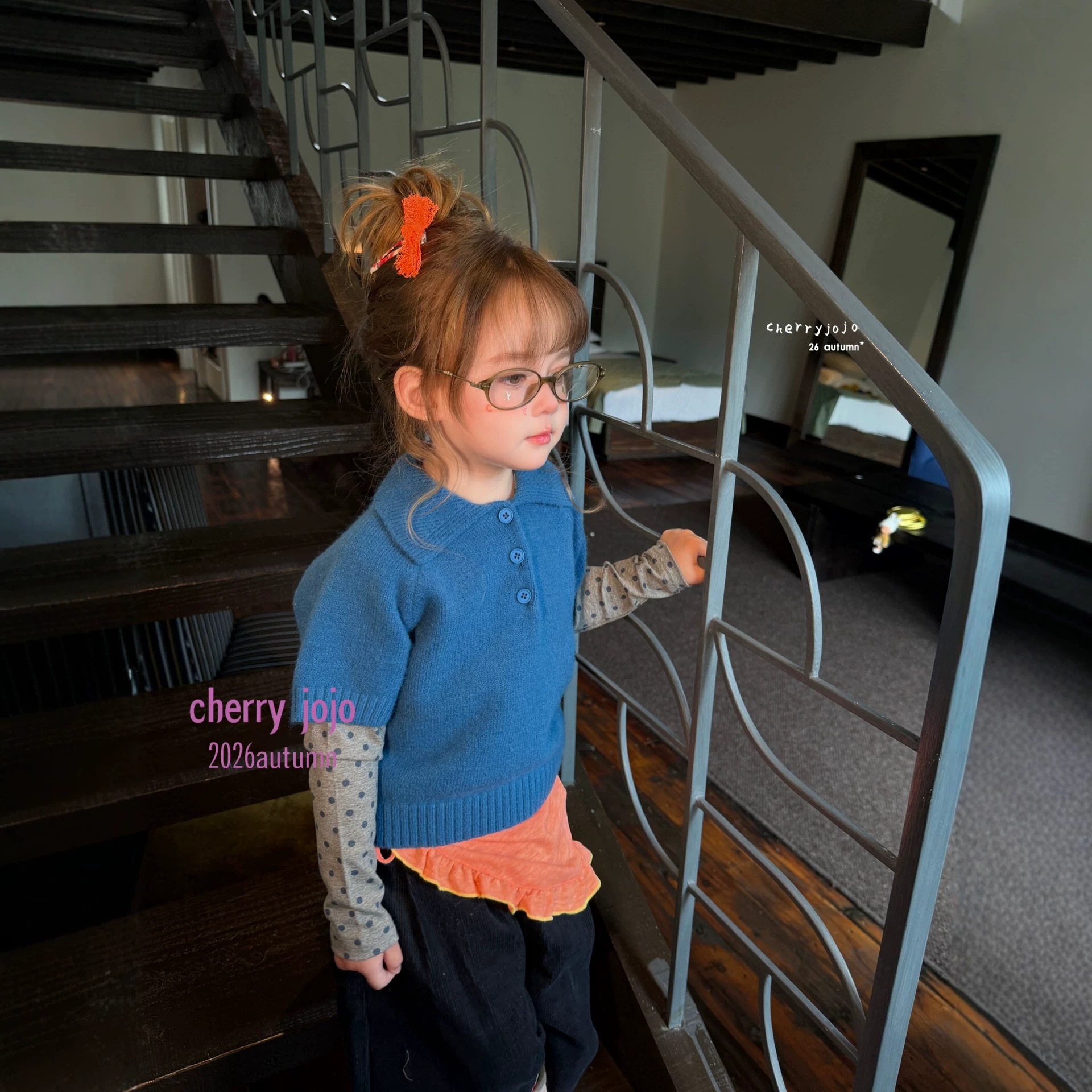Cherry jojo - Áo giữ nhiệt chấm bi xám 277707