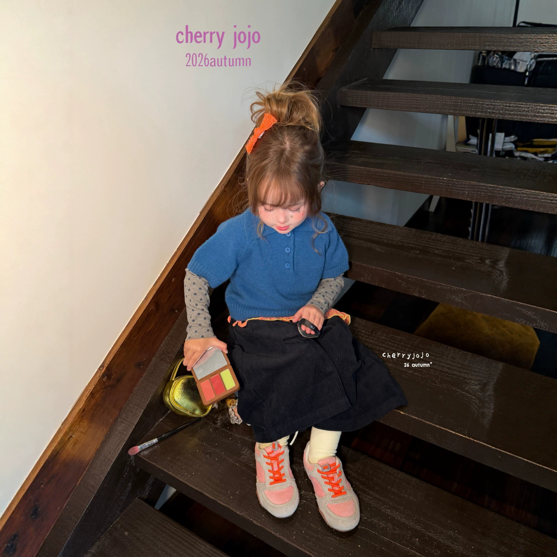 Cherry jojo - Áo giữ nhiệt chấm bi xám 277707
