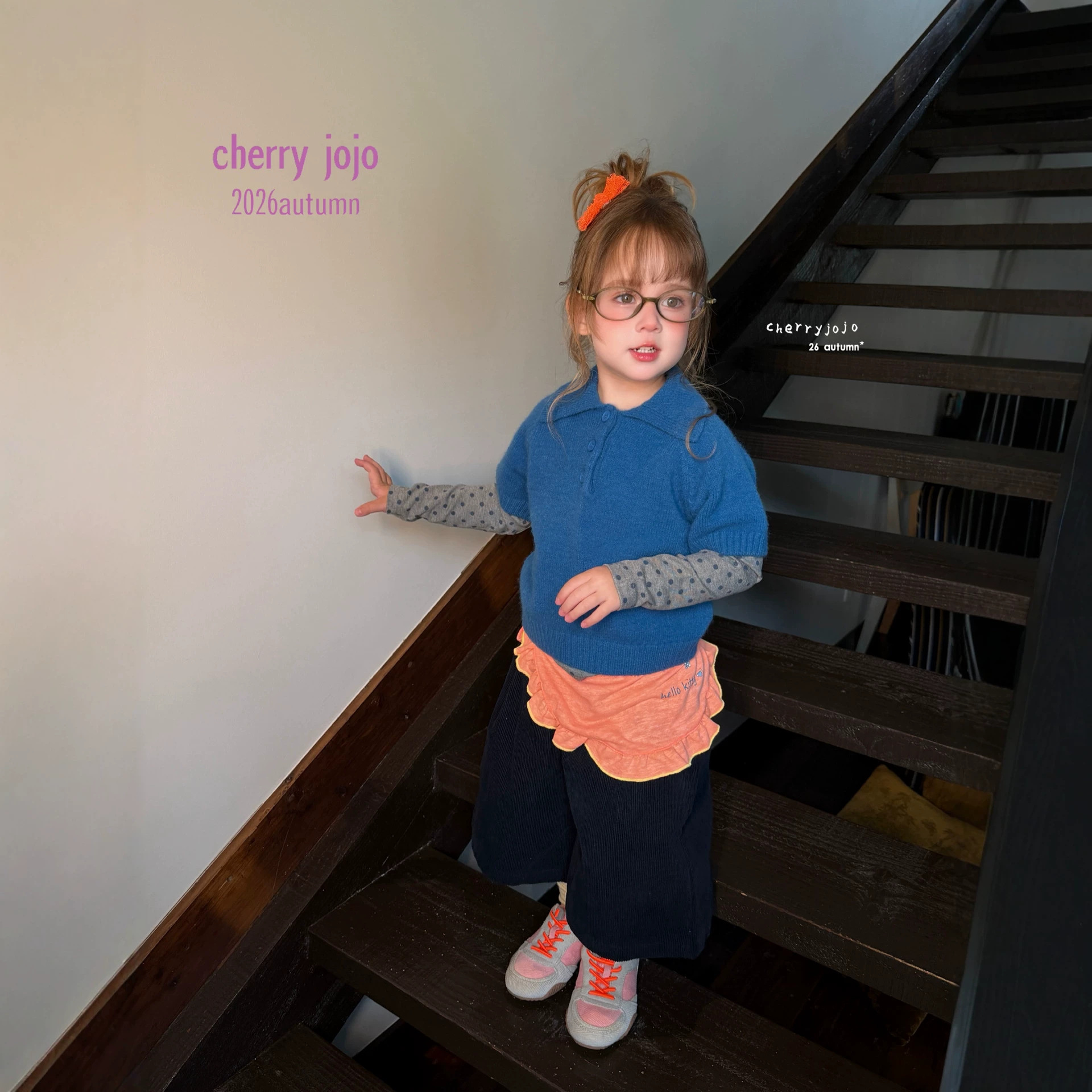 Cherry jojo - Áo giữ nhiệt chấm bi xám 277707
