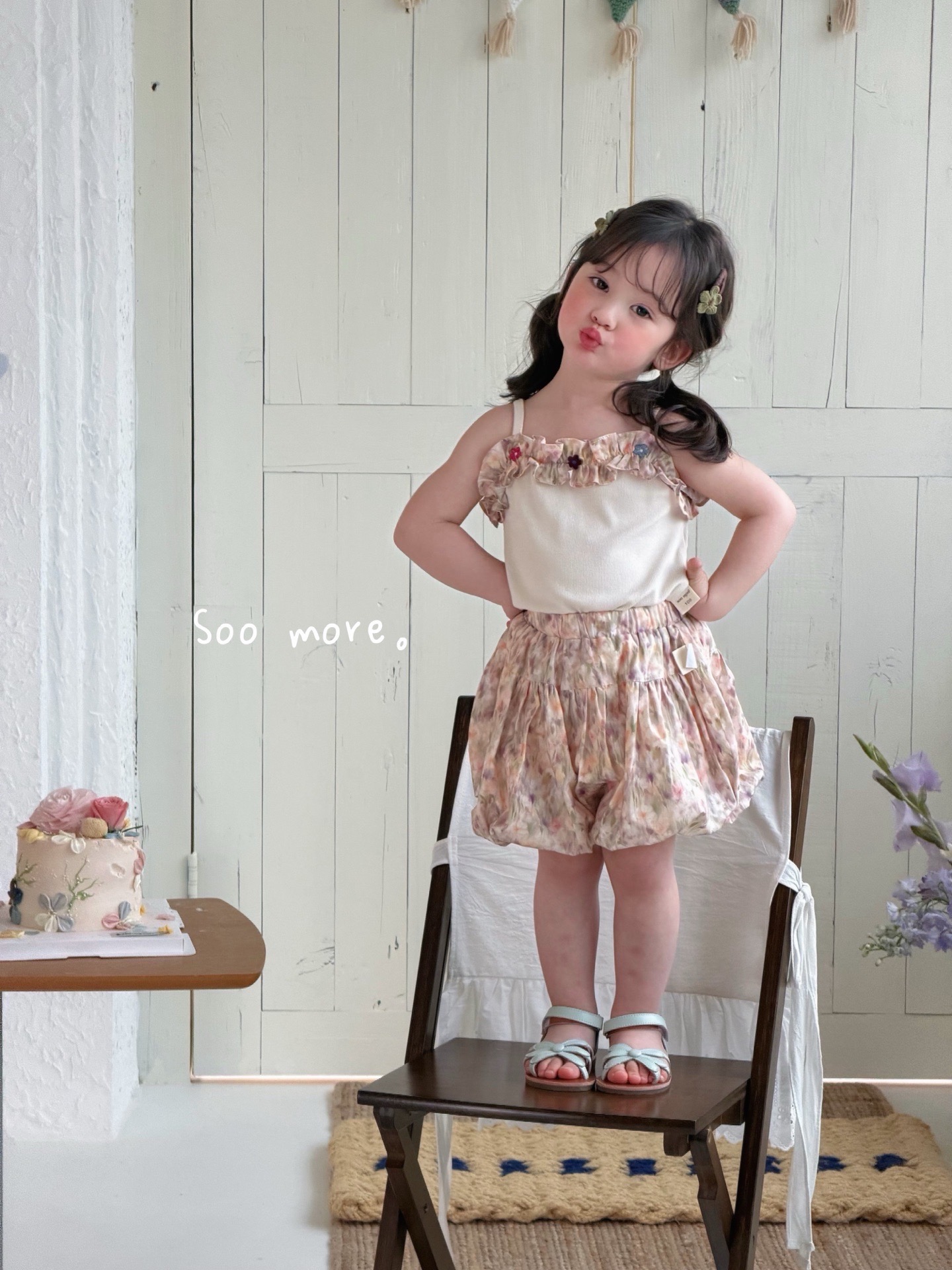 set áo 2 dây + quần bí soomore
