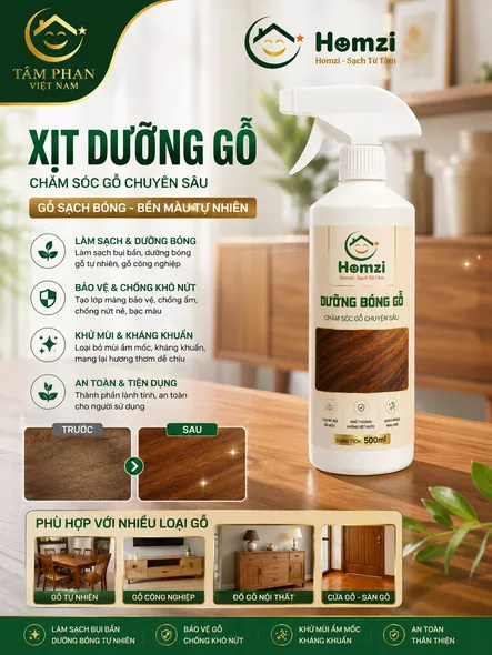 Product image - Dầu Dưỡng Gỗ Homzi