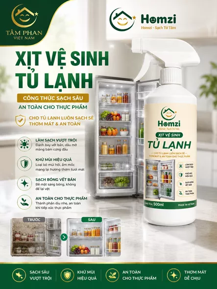 Product image - Xịt Vệ Sinh Tủ Lạnh Homzi