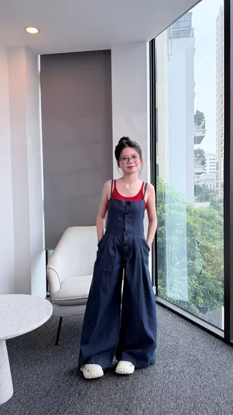 Product image - Sét yếm jean + áo zip