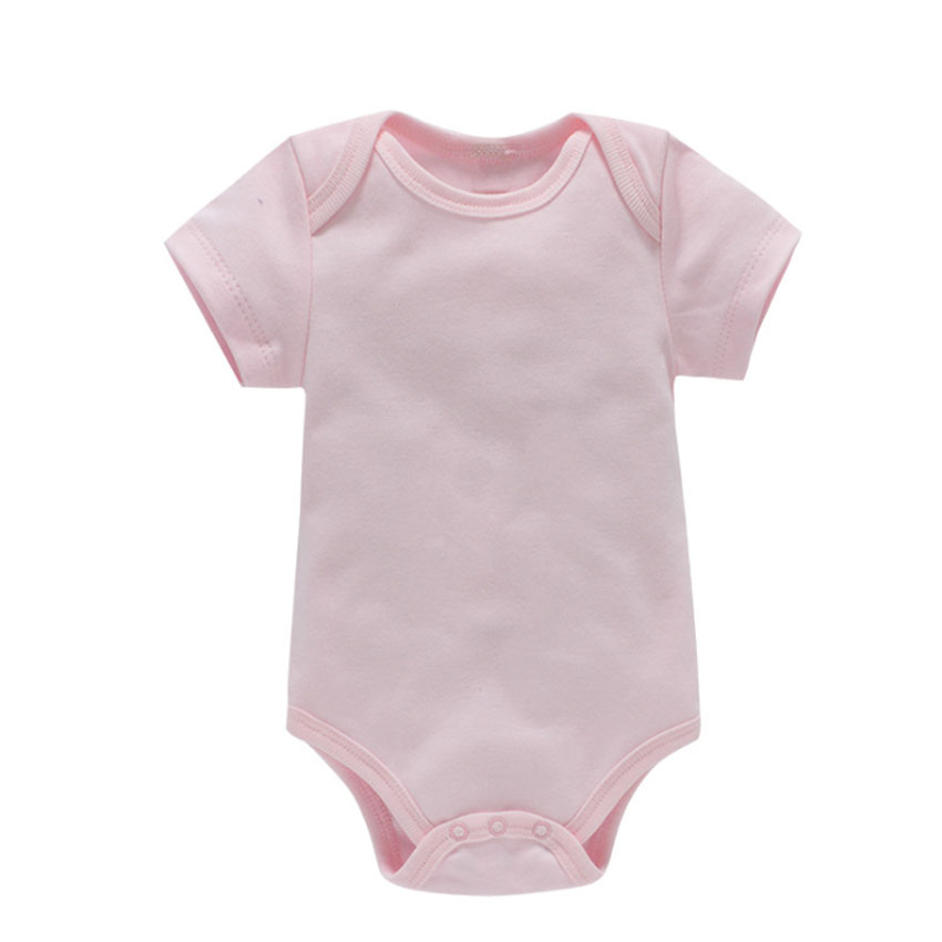 Short-sleeved Bodysuit Romper Newborn Clothes Onesies Plain Black