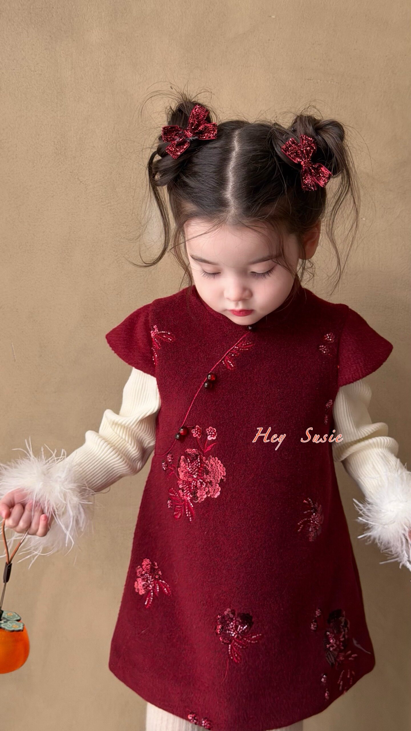 TTS - Hey Susie áo len tay lông mix set/đầm must buy