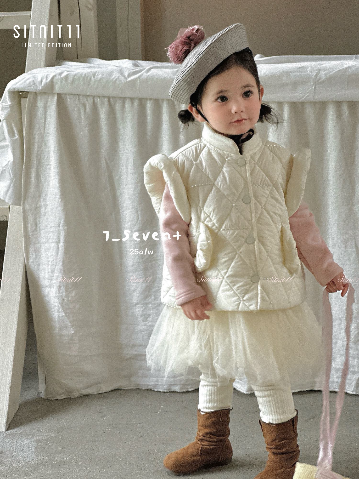 Set Áo khoác Gile lông vũ + Softly tutu Dresses 7-seven