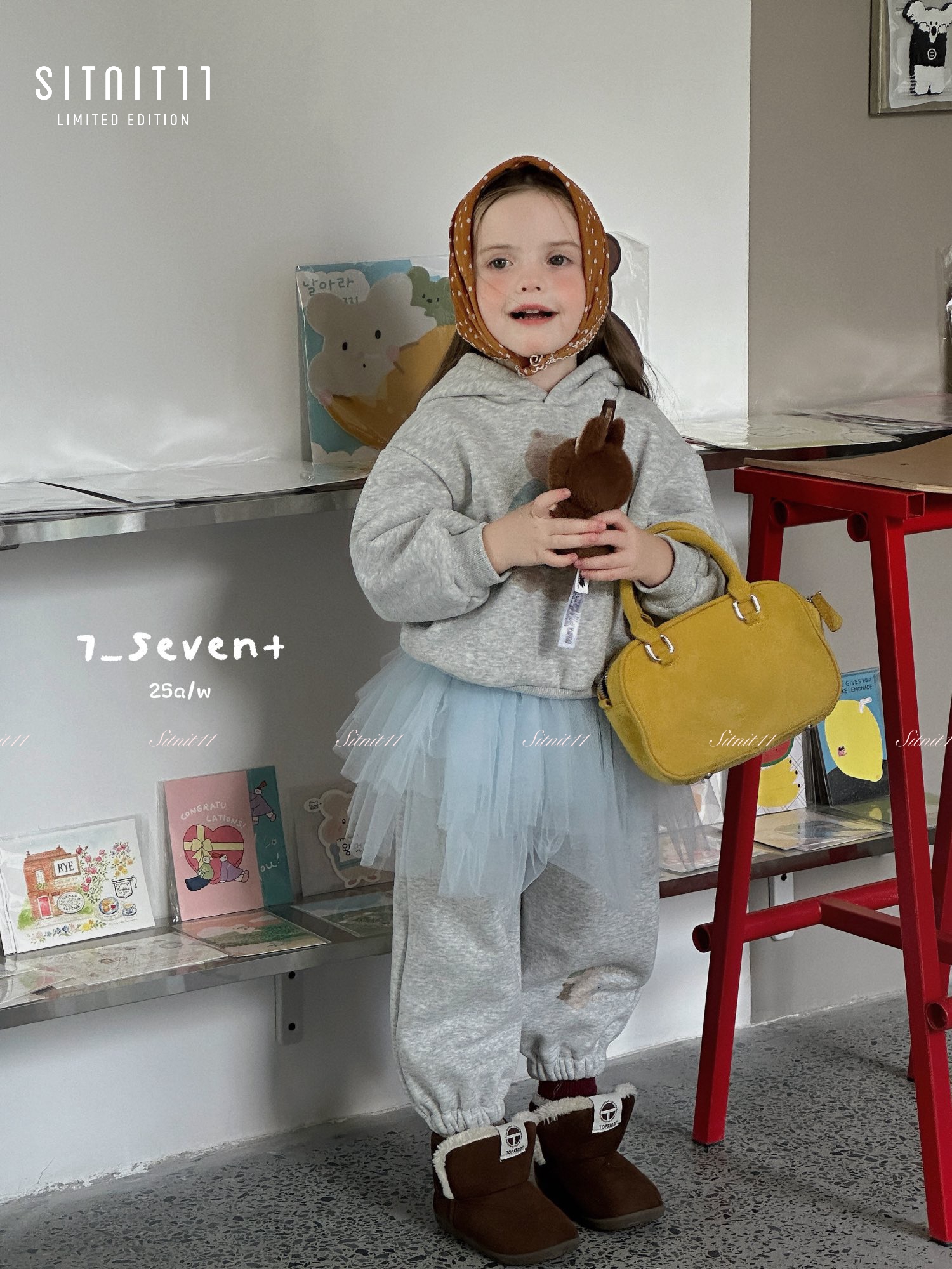 Set nỉ Lovely Brown Bear Land 7-seven