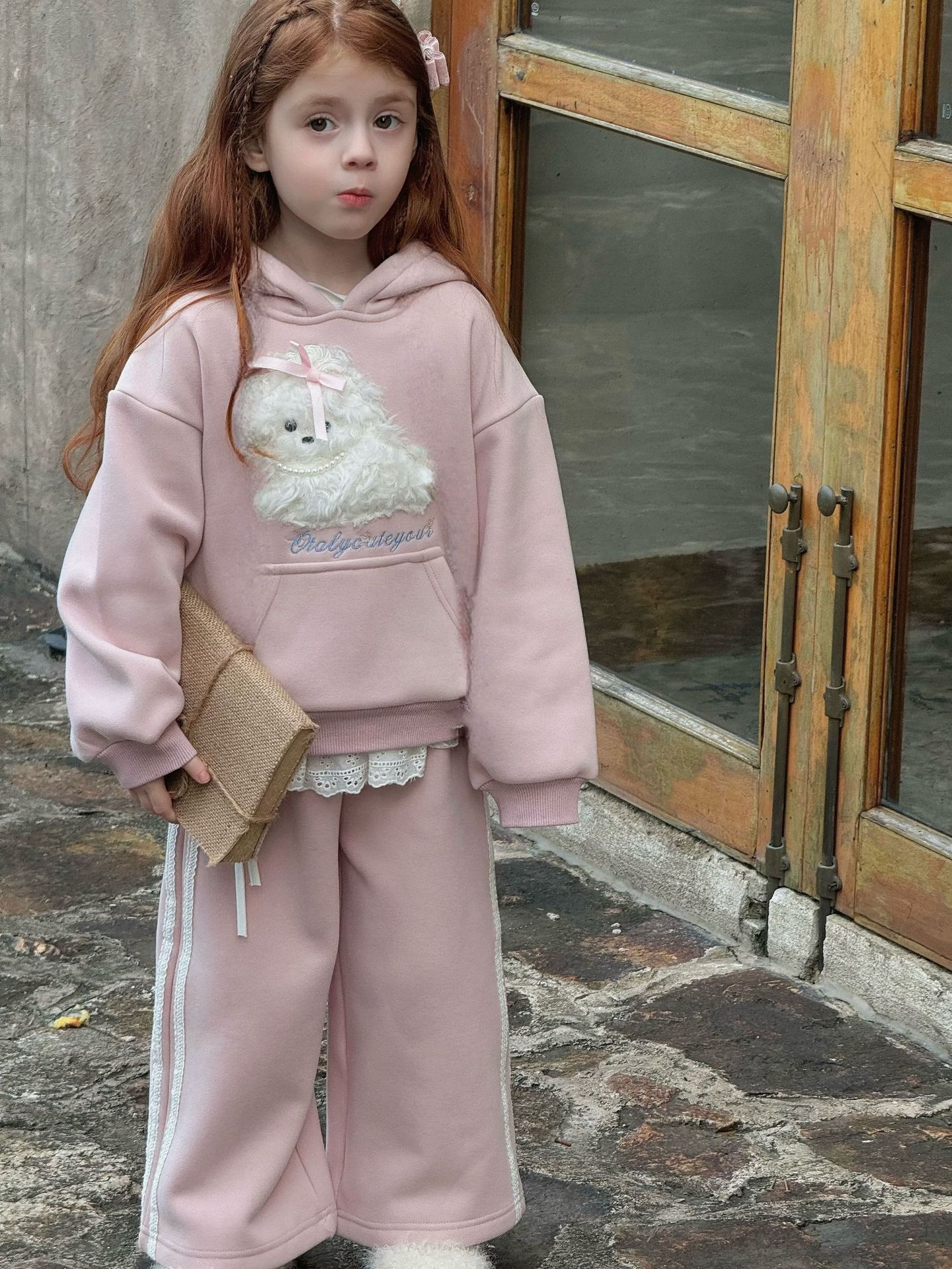 Set bộ hoodie cún lông xù Otaly 1361
