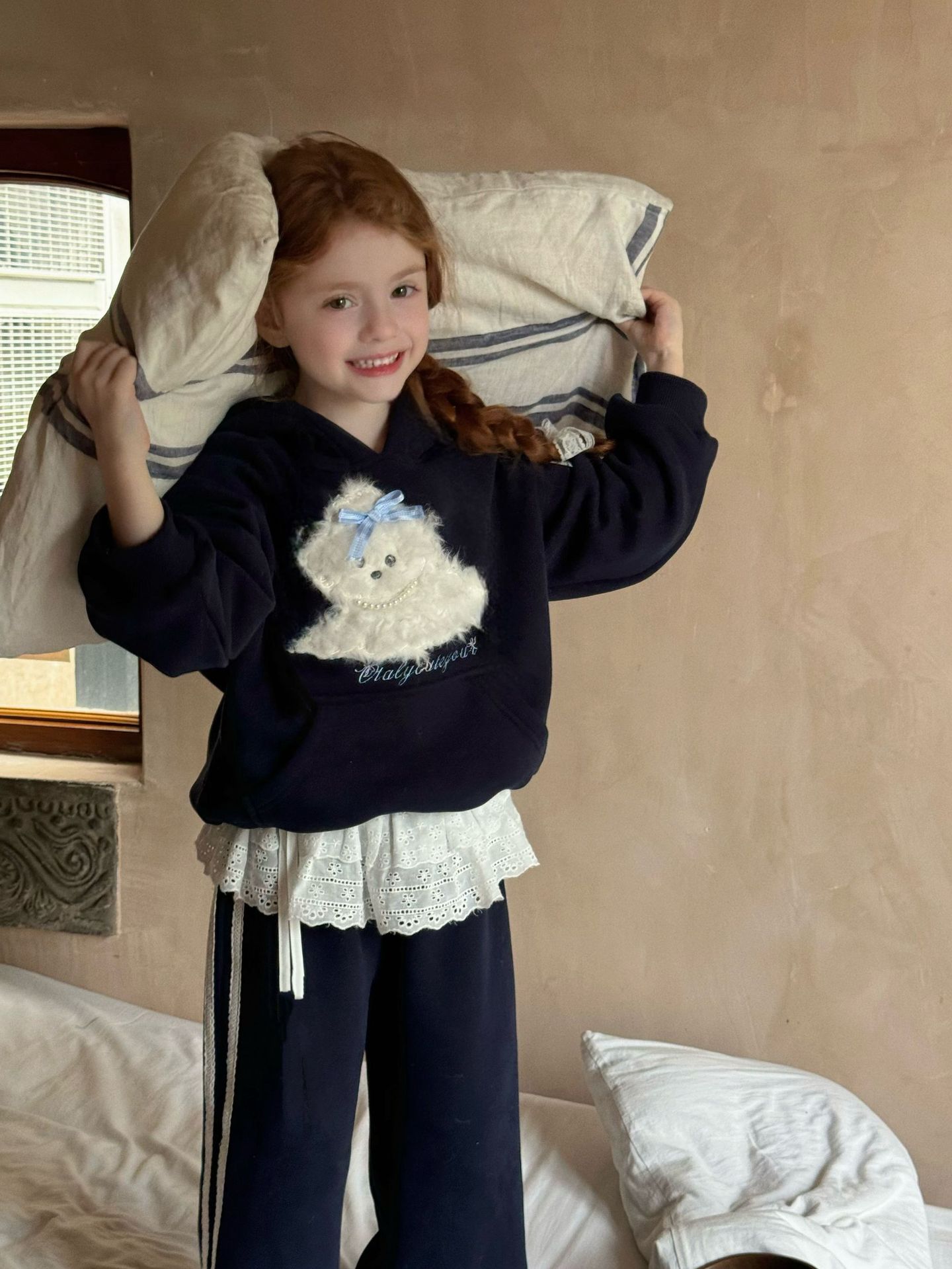 Set bộ hoodie cún lông xù Otaly 1361