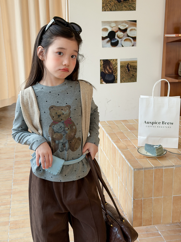 Áo thun AMBB 9149 Gấu bibi xám