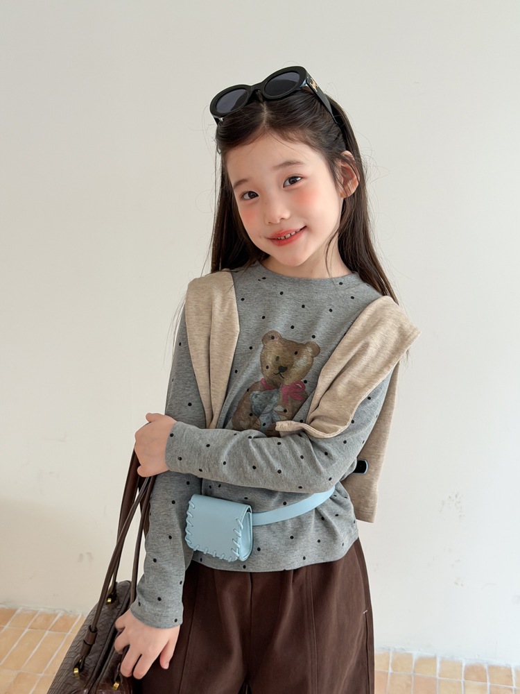 Áo thun AMBB 9149 Gấu bibi xám