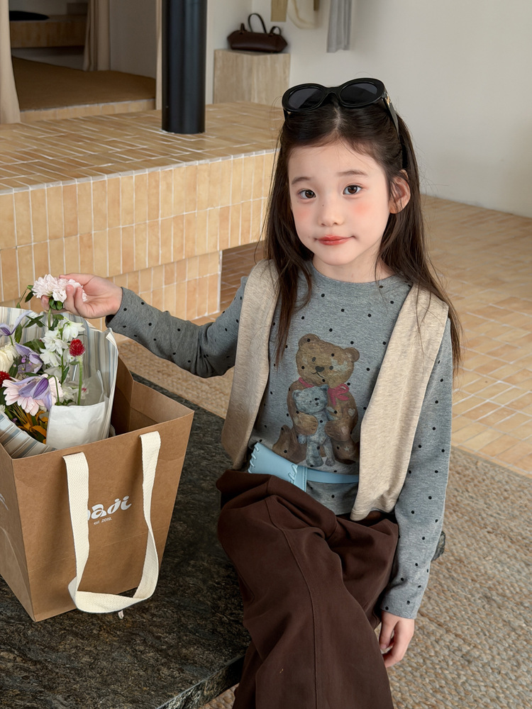 Áo thun AMBB 9149 Gấu bibi xám