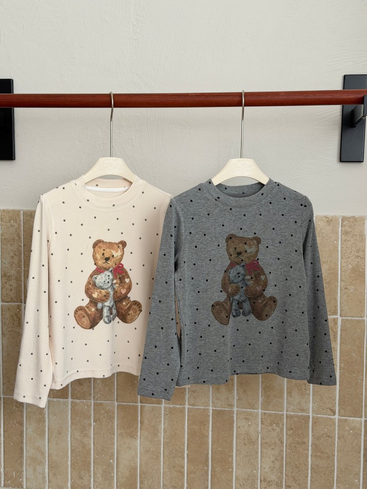 Áo thun AMBB 9149 Gấu bibi xám