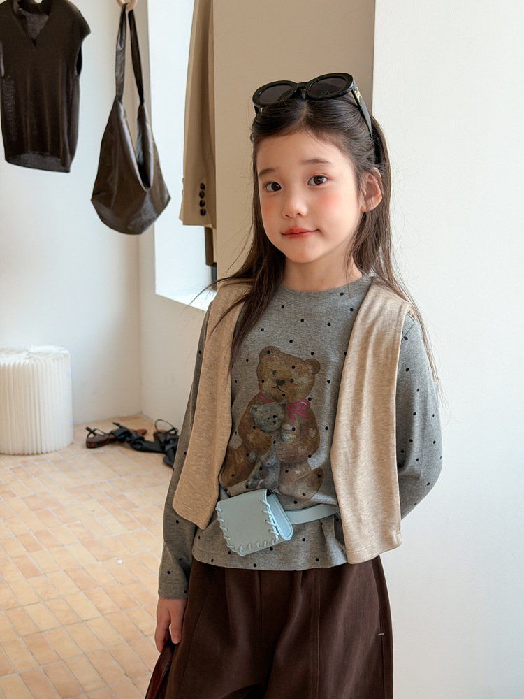 Áo thun AMBB 9149 Gấu bibi xám