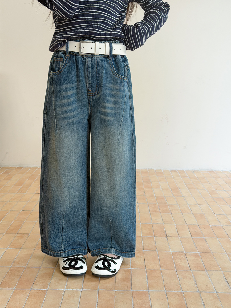 Quần jeans AMBB ria màu chiết gấu 1344