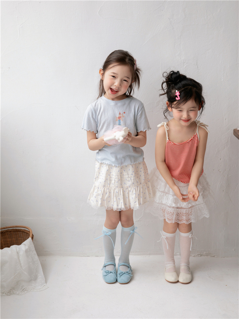 Tất vớ Laibo gân trơn đính nơ 9831