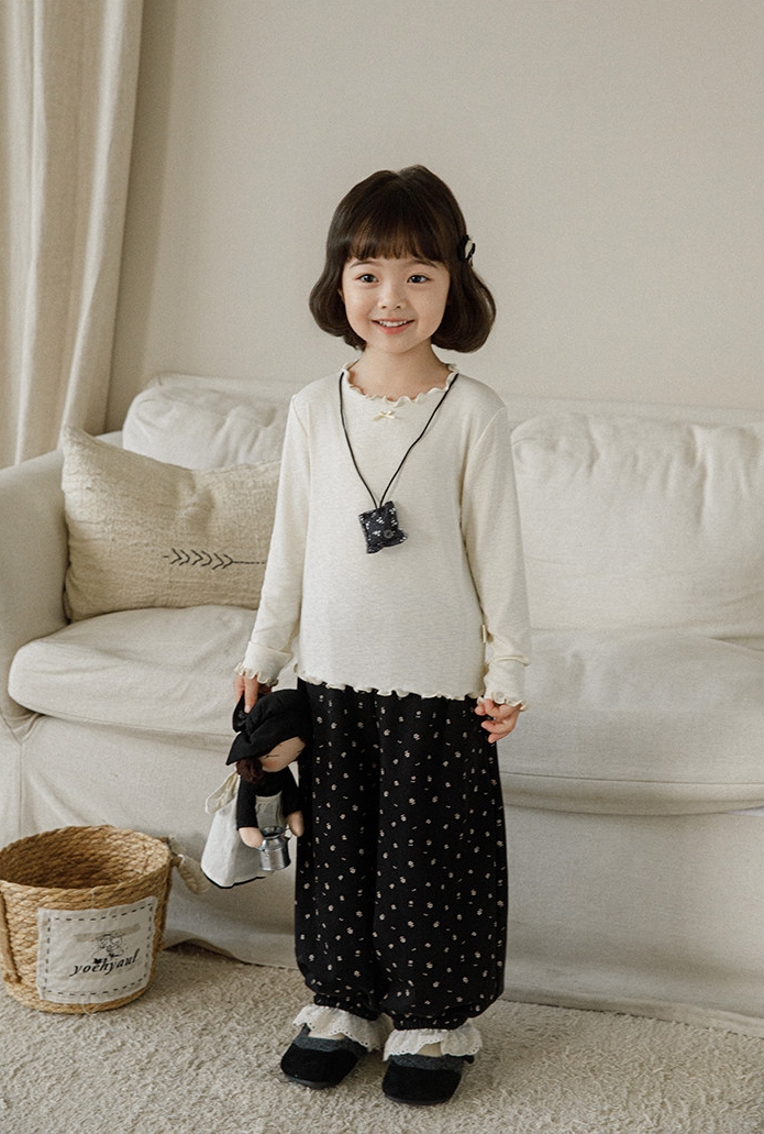 Áo giữ nhiệt YOYO viền bèo đính nơ 5165