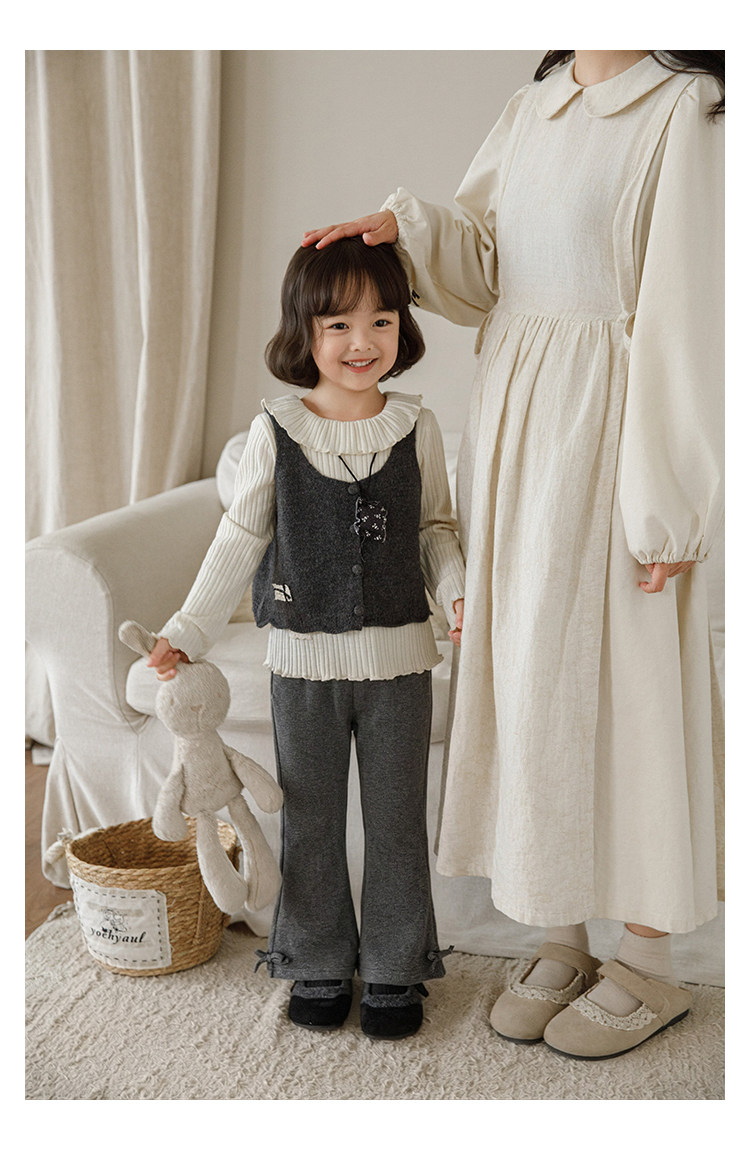 MXS - Quần nỉ YOYO gấu loe đính nơ 8532