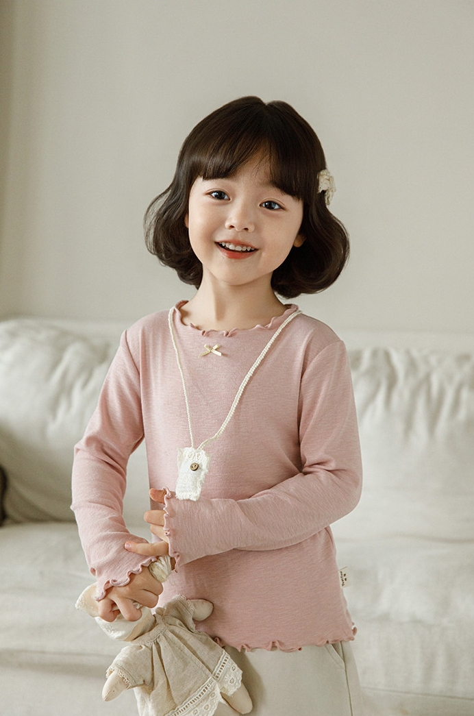 Áo giữ nhiệt YOYO viền bèo đính nơ 5165
