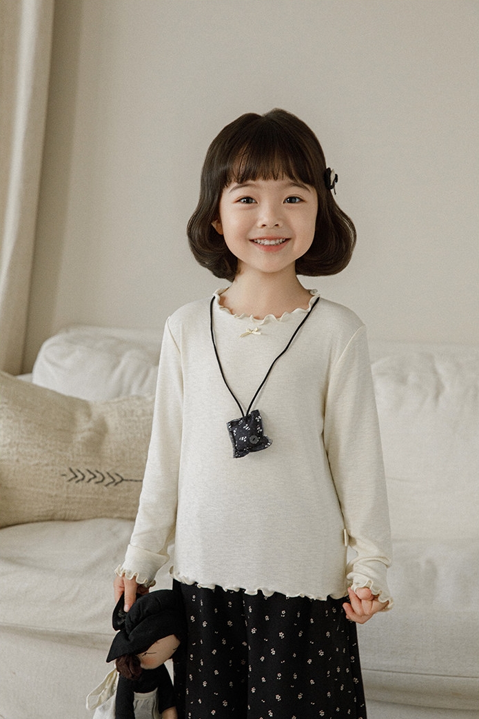 Áo giữ nhiệt YOYO viền bèo đính nơ 5165