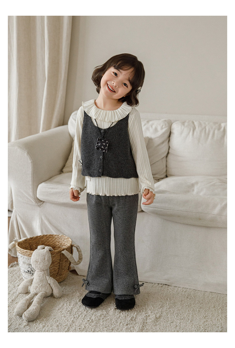 MXS - Quần nỉ YOYO gấu loe đính nơ 8532