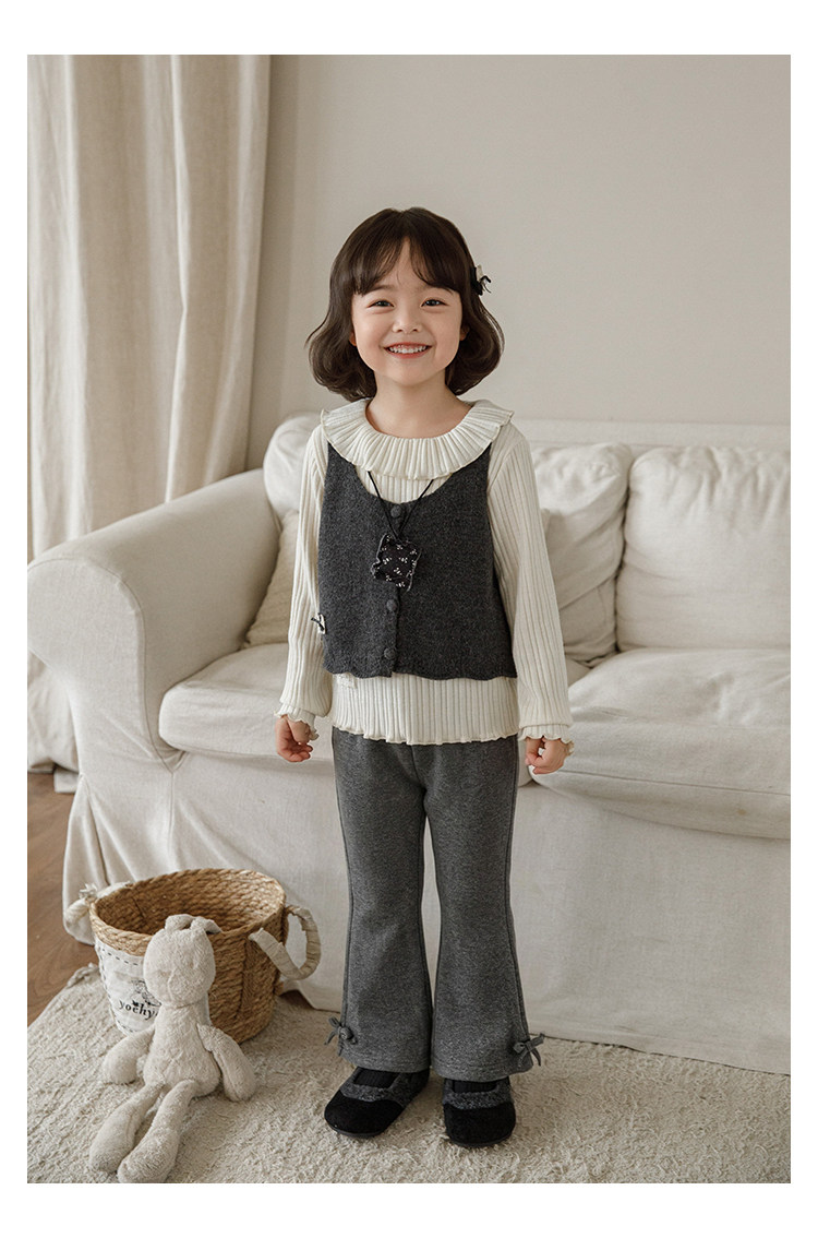 MXS - Quần nỉ YOYO gấu loe đính nơ 8532