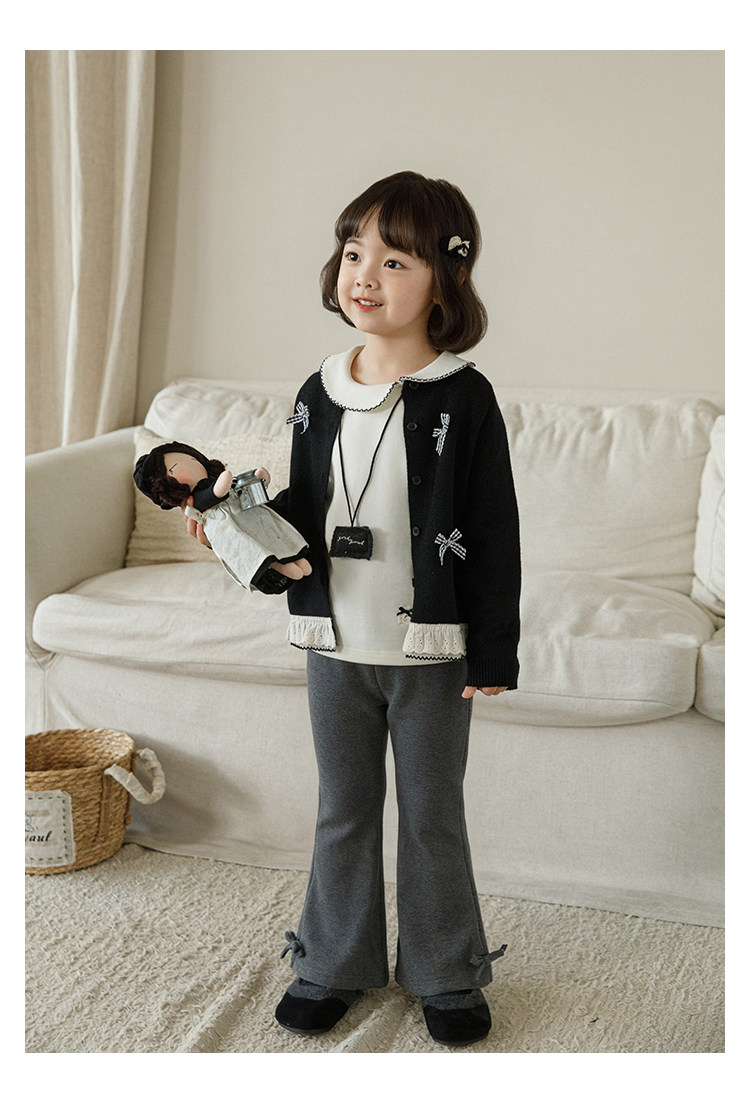 MXS - Quần nỉ YOYO gấu loe đính nơ 8532