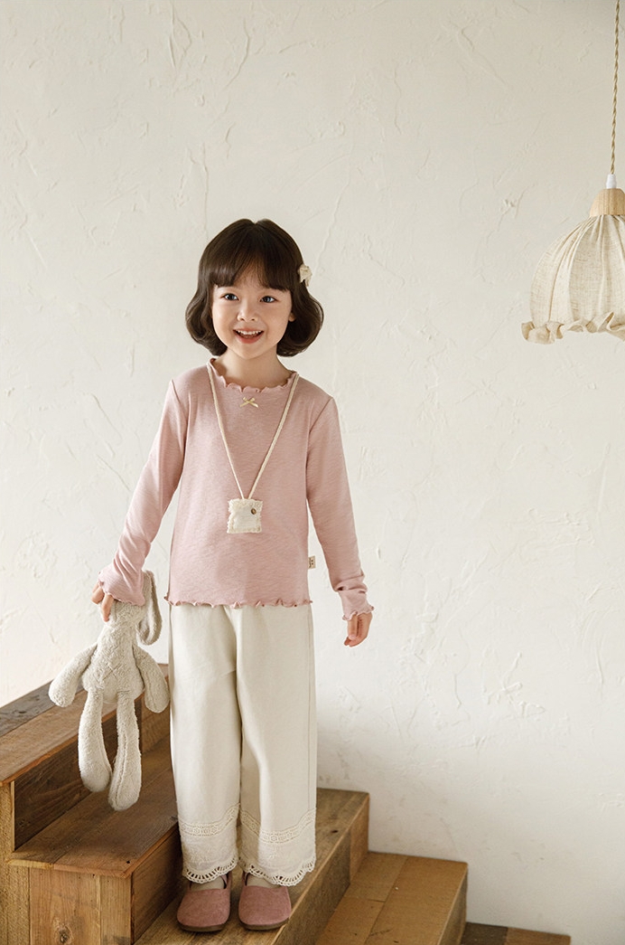 Áo giữ nhiệt YOYO viền bèo đính nơ 5165