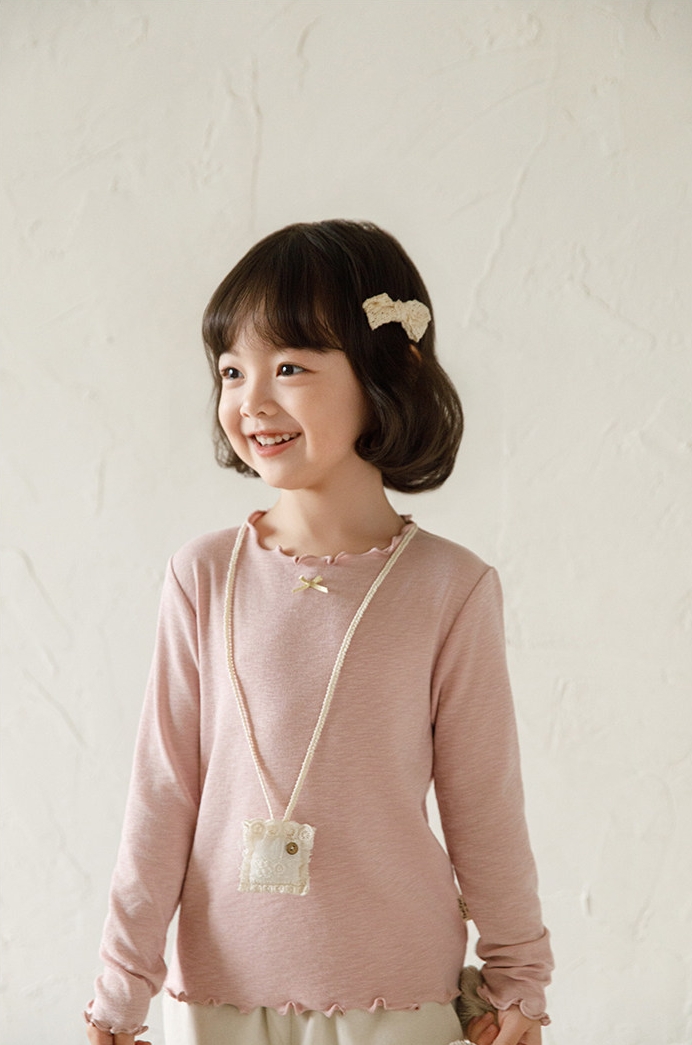 Áo giữ nhiệt YOYO viền bèo đính nơ 5165