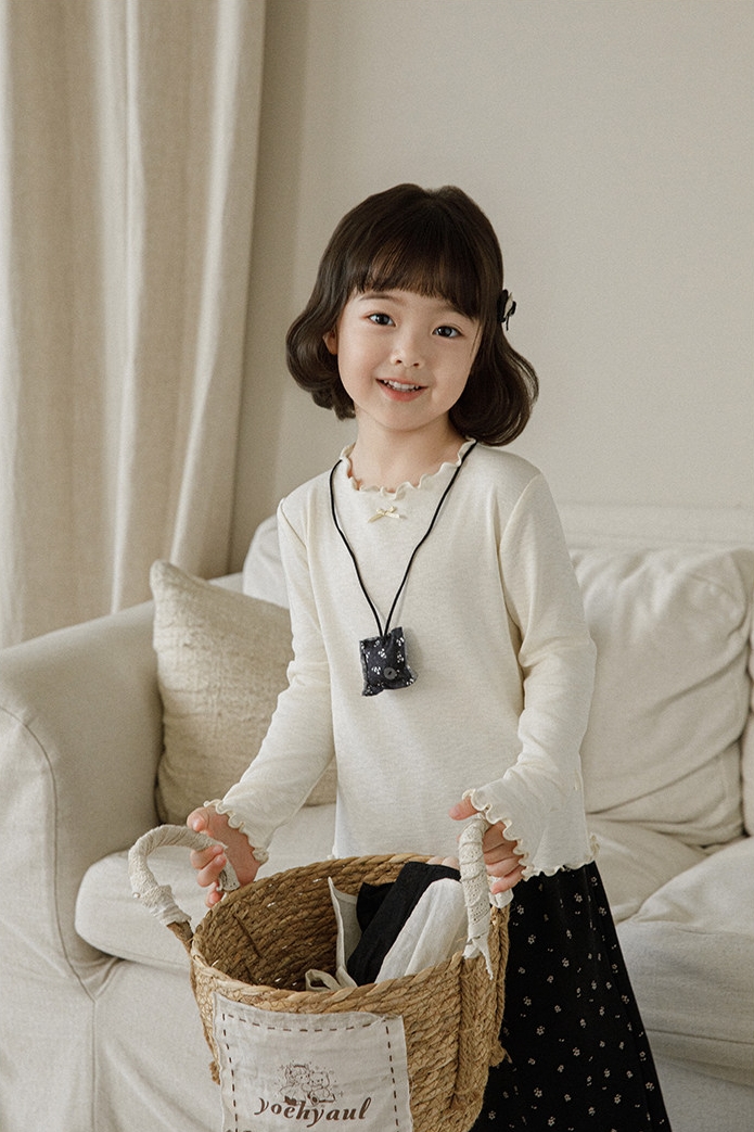 Áo giữ nhiệt YOYO viền bèo đính nơ 5165
