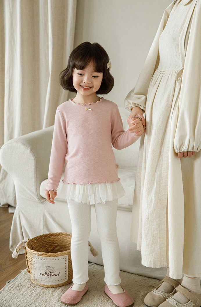Áo giữ nhiệt YOYO viền bèo đính nơ 5165